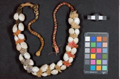 Foto (Frontalansicht) von Kopfschmuck 1 (NHMW-ZOO-MO-0081100-ETH-132)